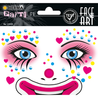 Face Art Sticker Clown Annie