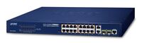 16-Port 10/100TX 802.3at High Power POE + 2-Port Gigabit TP/SFP Combo Managed Ethernet Switch (220W) Netwerk Switches