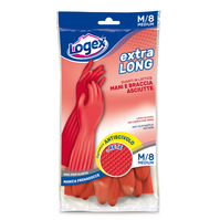 Guanti in Lattice Extralong Logex - Taglia M/8 - 3549LXM (Rosso)