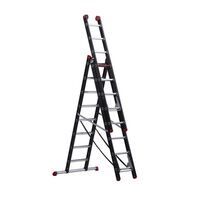 Multi-purpose ladder, aluminium coated