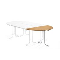 Extension table for folding table