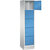 Armario de compartimentos CLASSIC con zócalo, 1 módulo con 5 compartimentos, anchura de módulo 400 mm, gris luminoso / azul luminoso.
