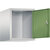 Altillo CLASSIC, 1 compartimento, anchura de compartimento 400 mm, gris luminoso / verde reseda.