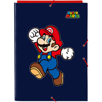 CARPETA FOLIO 3 SOLAPAS SUPER MARIO "WORLD"