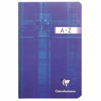 Registerbuch A5 96 Blatt kariert weicher Deckel A-Z farbig sortiert