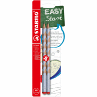 Dreikant-Bleistift Easygraph Pastel HB pastellblau Rechtshänder VE= 2 Stifte
