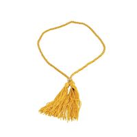 Olympia Cord Menu Holder A4 in Gold with Plastic Tag to Keep Tassels Neat