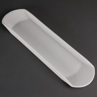 Olympia Gondola Platter in White Porcelain - Dishwasher Safe - 560 mm