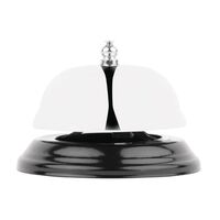 Bolero Small Call Bell Silver & Black Polished Finish Metal Clear Tone Reception