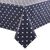 Nisbets PVC Polka Dot Tablecloth - Rectangular Air Dry in Blue - 54 x 90"