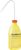 Enghalsflaschen - Destilliertes Wasser, Gelb, LDPE, Transluzent, Rot/Schwarz