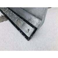 Fork mounted snow plough - rubber blade insert