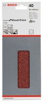Schleifblatt C430, 93 x 230 mm, 40, ungelocht, gespannt, 10er-Pack