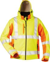 Warnsoftshelljacke ADAM Gr. XXL, gelb-orange