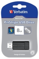 Artikelbild VER 49062 Verbatim USB Stick Store´n´ Go Pinstripe black 8GB