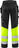 High Vis Green Handwerkerhose Kl.1, 2640 GPLU Warnschutz-gelb/schwarz - Rückansicht