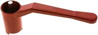 KOMBI7LROT Kombigriff-rot, Größe 7, Lang (Aluminium lackiert, 60 - 68 - 74 - 78