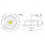 LED Downlight 5068 ECO FLAT BIO, rund, 38°, 7,5W, 3000K, IP40, schwenkbar, chrom matt