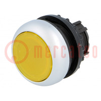 Switch: push-button; 22mm; Stabl.pos: 1; yellow; M22-FLED,M22-LED