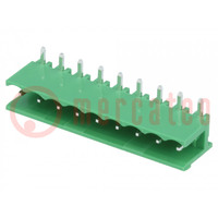 Pluggable terminal block; Contacts ph: 5.08mm; ways: 9; socket