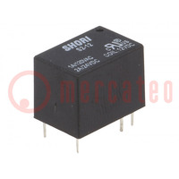 Relay: electromagnetic; SPDT; Ucoil: 12VDC; Icontacts max: 3A; S2
