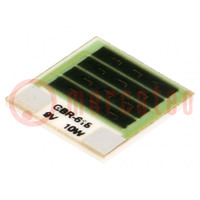 Resistor: thick film; heating; glued; 8.1Ω; 10W; 12.7x12.7x1mm