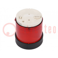 Segnalatore: luminoso; lampadina BA15D; rosso; 0÷250VDC; 0÷250VAC
