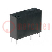 Relay: electromagnetic; SPST-NO; Ucoil: 12VDC; Icontacts max: 5A