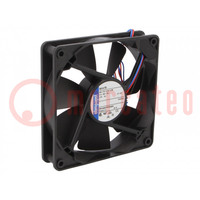 Ventilateur: DC; axial; 24VDC; 119x119x25mm; 170m3/h; 43dBA