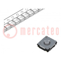 Microswitch TACT; SPST; Pos: 2; 0.02A/15VDC; SMT; none; 1N; 2.5mm