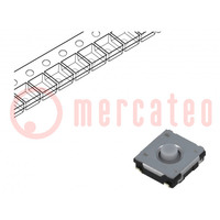 Microcommutateur TACT; SPST; Pos: 2; 0,02A/15VDC; SMT; manque; rond