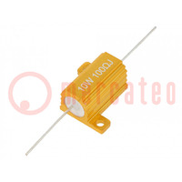 Resistor: wire-wound; with heatsink; 100Ω; 10W; ±5%; 50ppm/°C