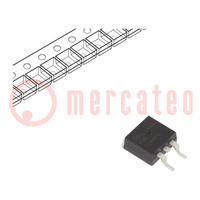 Tranzisztor: N-MOSFET; egysarkú; 60V; 190A; Idm: 1060A; 395W; D2PAK
