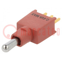 Switch: toggle; Pos: 3; SP3T; (ON)-OFF-(ON); 0.4A/20VDC; TST; 20mΩ