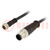 Kabel: für Sensoren/Automaten; M12-M8; PIN: 4; 3m; 484030E02M030