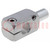 Mounting coupler; pin; D: 16mm; W: 25mm; H: 25mm; aluminium