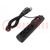 Plug socket strip: protective; Sockets: 3; 250VAC; 10A; black