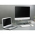 LCD Monitor Stand, Tempered Glass Surface Risers (Square) with adjustable metal feet