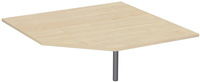 Carlo Verkettungsplatte Fünfeck, BxT 1225x1225 mm, in Ahorn | GF1926