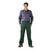 Berufsbekleidung Regenhose, m. Reflexbiesen, div. Taschen, grün, Gr. S - XXXL Version: L - Größe L