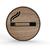 Tello Wood Holz-Türschild rund Material: Eiche Furnier, selbstklebend, Ø 10,0 cm, Farbe: Eiche, Motiv: Schwarz Version: 07 - Raucherbereich