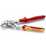 Knipex Zangenschlüssel Zange und Schraubenschlüssel in einem Werkzeug isoliert mit Mehrkomponenten-Hüllen, VDE-geprüft verchromt 250 mm