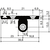 Skizze zu Vetemedés elleni vasalat ST712 balos, alumínium, 2000 mm, 400 mm, rövidíthető
