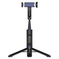 Samsung Selfie Stick Teleskop-Stativ mit Fernbedienung, Schwarz (GP-TOU020SAABW)