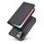 Magnet Card Case Hülle für iPhone 14 Pro Flip Cover Wallet Stand schwarz