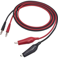 CORDON DE MESURE VOLTCRAFT MSL-100 [MÂLE 4 MM - ] 1.00 M NOIR, ROUGE 1 PC(S)