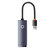 BASEUS LITE SERIES USB TO RJ45 NETWORK ADAPTER, 100MBPS (GRAY) WKQX000013