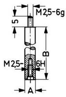 Kafer Verlengstuk voor meetstift 50mm