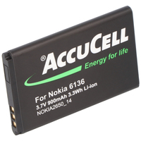 AccuCell Akku passend für Nokia 6260, BL-4C, 700mAh