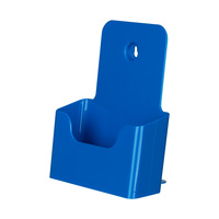 Prospekthalter / Wandprospekthalter / Prospekthänger / Tisch-Prospektständer / Prospekthalter „Color“ | blauw DIN A5 45 mm